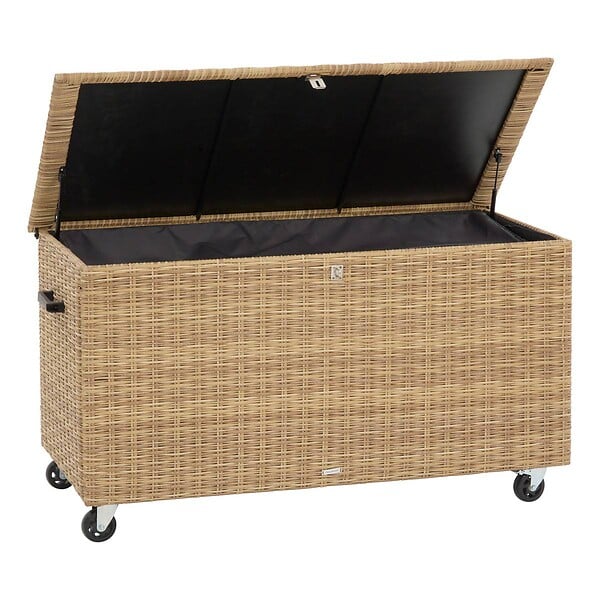HESPERIDE - Coffre de rangement "Bayana" savana 600L en acier traité époxy - large