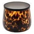 5 FIVE SIMPLY SMART - Pot à cotons en verre Dotty flammes marron - vignette