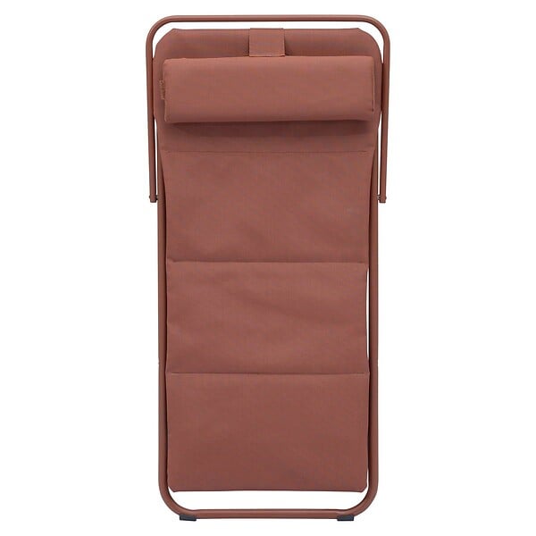 HESPERIDE - Chilienne de jardin empilable pliable Mirael acajou - large