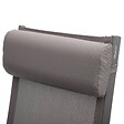 HESPERIDE - Fauteuil de jardin inclinable "Decima" noisette & praline 8 positions en aluminium traité époxy - vignette