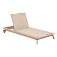 HESPERIDE - Lit de piscine "Manissa" beige aluminium et polyester - vignette