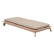 HESPERIDE - Lit de piscine "Manissa" beige aluminium et polyester - vignette