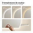 EMKE - EMKE Miroir de Salle de Bain LED Asymétrique 90x73 cm, Anti-buée, Interrupteur Tactile, Couleur et Luminosité Réglables, Mémoire - vignette