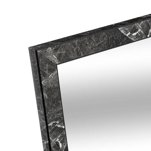 ATMOSPHERA - Miroir sur Pied Effet Marbre - large
