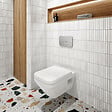 VILLEROY ET BOCH - Pack WC suspendu sans bride Architectura Twistflush [e³] rectangle + bâti-support ViConnect + plaque chrome mat - vignette
