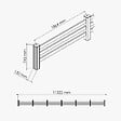 MON MARCHE DECO - Kit Clôture PRO PVC Blanc H. 72 cm - 3 Lisses - 11,30 m - vignette