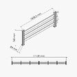 MON MARCHE DECO - Kit Clôture SLIM PVC Blanc H. 72 cm - 3 Lisses - 11,10 m - vignette