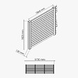 MON MARCHE DECO - Kit Clôture PRO PVC Blanc H. 180 cm - 15 Lisses claire-voie - 5,70 m - vignette