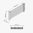MON MARCHE DECO - Kit Clôture PRO PVC Blanc H. 90 cm - 7 Lisses claire-voie - 5,70 m - vignette