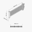MON MARCHE DECO - Kit Clôture PRO PVC Blanc H. 72 cm - 5 Lisses claire-voie - 5,70 m - vignette