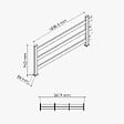 MON MARCHE DECO - Kit Clôture SLIM PVC Blanc H. 90 cm - 3 Lisses - 5,60 m - vignette