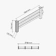 MON MARCHE DECO - Kit Clôture PRO PVC Blanc H. 72 cm - 3 Lisses - 5,70 m - vignette