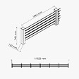 MON MARCHE DECO - Kit Clôture PRO PVC Blanc H. 72 cm - 5 Lisses claire-voie - 11,30 m - vignette