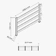MON MARCHE DECO - Kit Clôture SLIM PVC Blanc H. 120 cm - 4 Lisses - 5,60 m - vignette