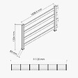 MON MARCHE DECO - Kit Clôture SLIM PVC Blanc H. 120 cm - 4 Lisses - 11,10 m - vignette