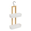 5 FIVE SIMPLY SMART - Etagère de douche Natureo 2 niveaux bois et blanc - vignette