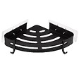 5 FIVE SIMPLY SMART - Étagère de douche d'angle stick adhésif noir "Blackalu" - vignette