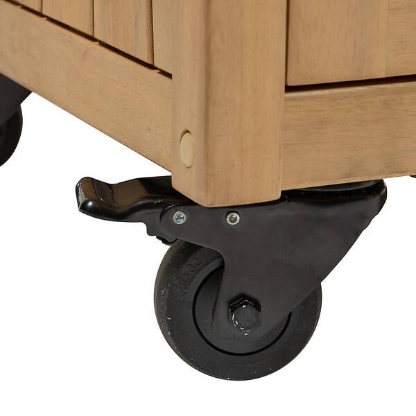 HESPERIDE - Module de cuisine d'été Lodgia 2 portes 50x87cm bois d'acacia - large