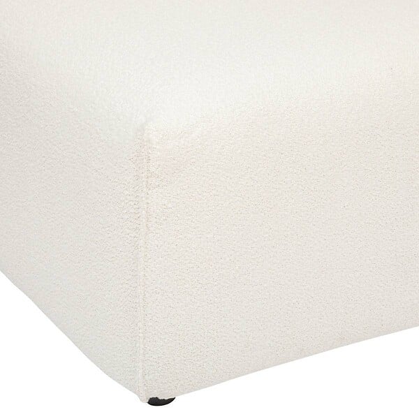 ATMOSPHERA - Module d'angle "Kiona" en bouclette 99x99cm blanc - large