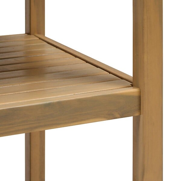 HESPERIDE - Module de cuisine d'été Lodgia 2 etagères bois d'acacia - large