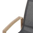 HESPERIDE - Fauteuil de jardin empilable "Axant" gris poivre & honey aluminium et texaline - vignette