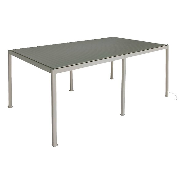 HESPERIDE - Pergola bioclimatique autoportante Evora 6x3m argile - large
