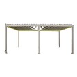 HESPERIDE - Pergola bioclimatique autoportante Evora 6x3m argile - vignette