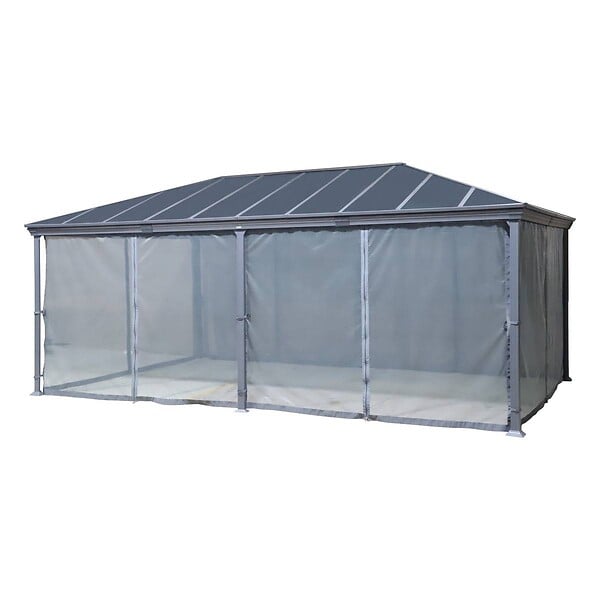 HESPERIDE - Pergola Belize en aluminium et polycarbonate 6 x 3,6 m - Hespéride - large