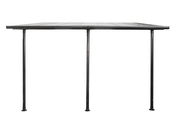 HESPERIDE - Pergola adossée Belize Graphite - large