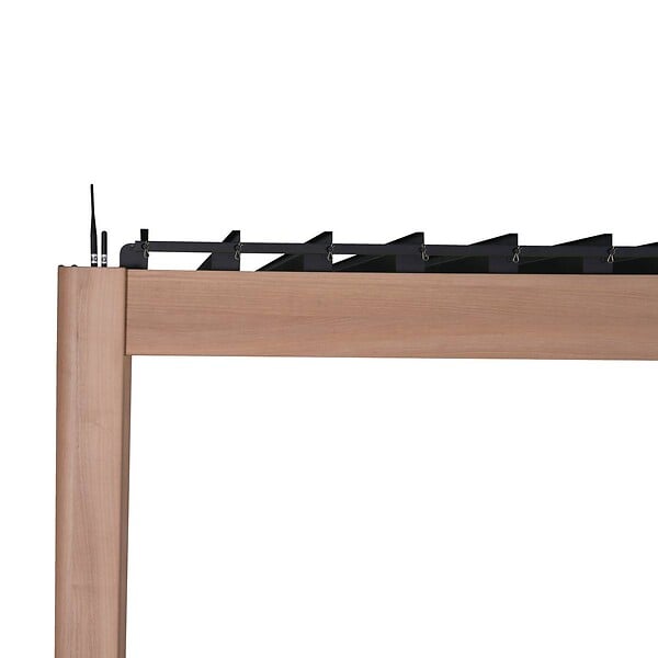HESPERIDE - Pergola bioclimatique autoportante Evora 4x3m miel - large