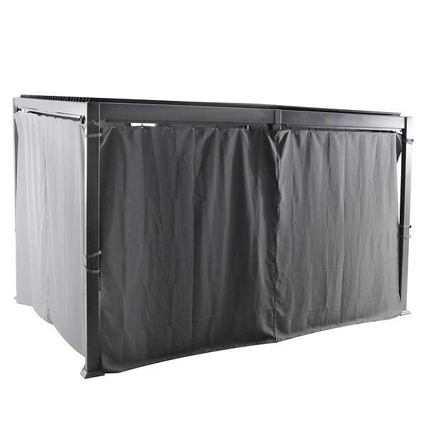 HESPERIDE - Pergola bioclimatique Avila Graphite 4 x 3 m - Hespéride - large