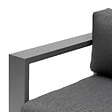 HESPERIDE - Canapé de jardin "Allure" 2 places graphite & gris zebrano en aluminium traité époxy - vignette