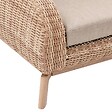 HESPERIDE - Canapé de jardin "Manissa" honey & beige 2 places en aluminium et polyester - vignette