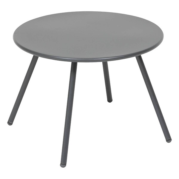 HESPERIDE - Salon de jardin duo "Paopao" graphite en acier traité en epoxy - large