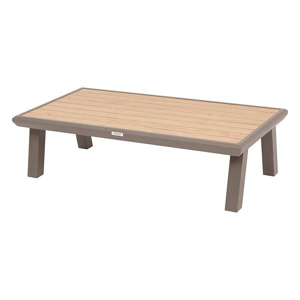 HESPERIDE - Salon de jardin "Axiome" 5 places beige et praline - large