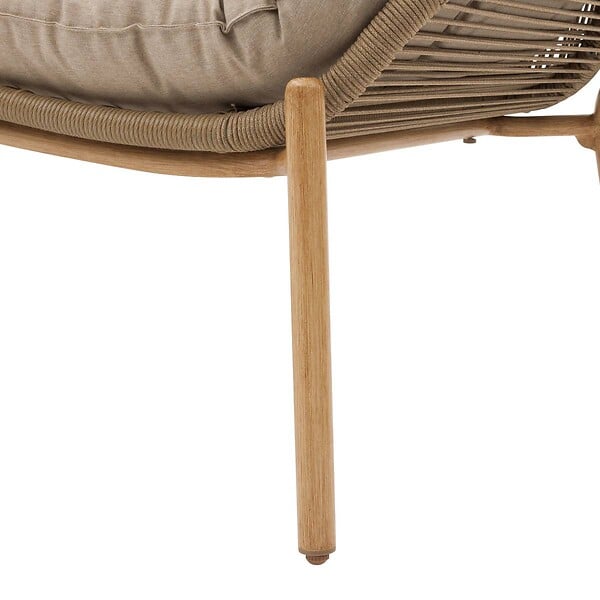 HESPERIDE - Canapé de jardin "Meloane" beige 2 places en acier polyester - large