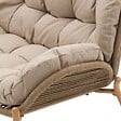 HESPERIDE - Canapé de jardin "Meloane" beige 2 places en acier polyester - vignette