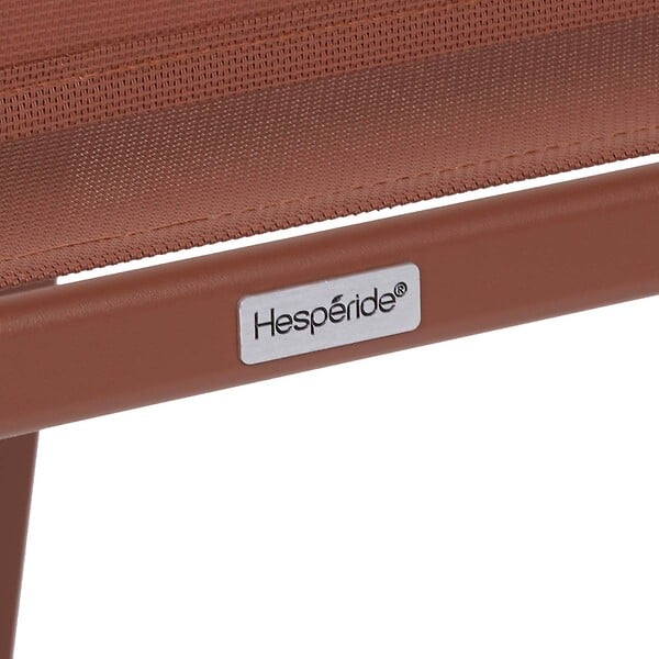 HESPERIDE - Chaise de jardin Essentia empilable acajou - large