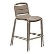 HESPERIDE - Chaise haute de jardin Alegoria empilable café - vignette
