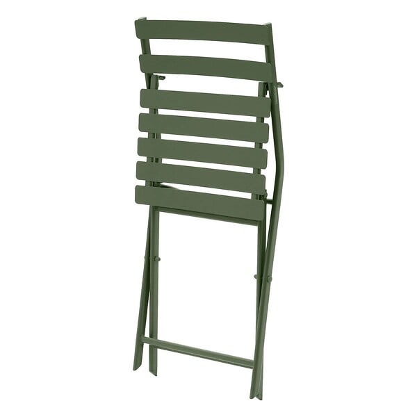 HESPERIDE - Chaise de jardin pliante "Greensboro" vert laurier acier - large