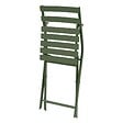 HESPERIDE - Chaise de jardin pliante "Greensboro" vert laurier acier - vignette