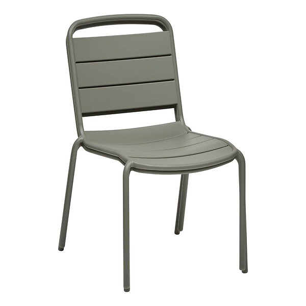 HESPERIDE - Chaise de jardin empilable Alegoria vert laurier - large