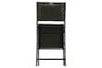 HESPERIDE - Lot de 4 chaises de jardin pliantes "Modula" anthracite & graphite acier traité époxy - vignette