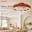 THOMSON - Ventilateur de plafond avec lumière THOMSON MIRA avec 7 pales, diamètre de 50 cm et télécommande incluse - vignette