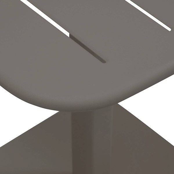 HESPERIDE - Table de jardin 2 places Alegoria 70x70cm café - large