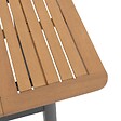 HESPERIDE - Table de jardin extensible "Folya" en aluminium lin et argile traité époxy 4 places - vignette