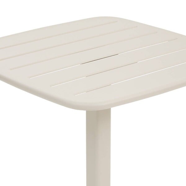 HESPERIDE - Table haute de jardin 2 places Alegoria 70x70cm argile - large