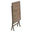 HESPERIDE - Table de jardin 2 places Azua pliable café 71x71cm - vignette