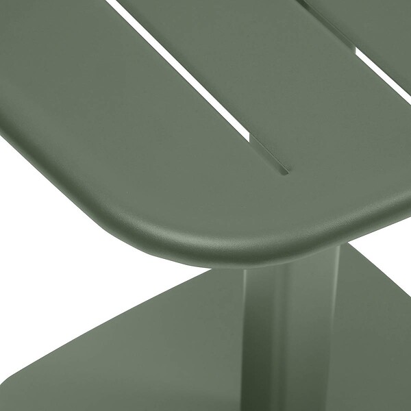 HESPERIDE - Table de jardin 2 places Alegoria 70x70cm vert laurier - large