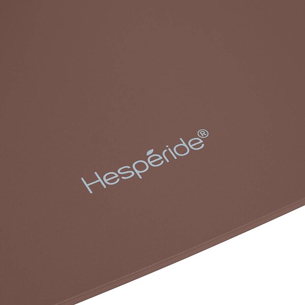 HESPERIDE - Table haute de jardin 2 places Alegoria 70x70cm acajou - large